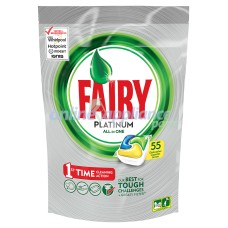 FAIRYTAB-PL55 Fairy Auto Dish Tab Platinum Lemon 55pk